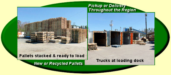 Direct Wood Products of Virginia can provide national pallet and industrial recycling services through affiliates.